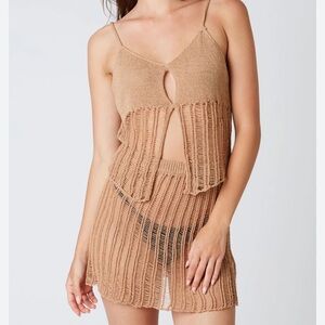 Cotton Candy La Tan Knit Cover up